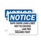 Signmission Safe Floor Load Limit Not To Exceed_Lbs, 7 in W x Rectangle, Vinyl Decal OS-2PACK-NS-D-57-L-16506 - alternate 1